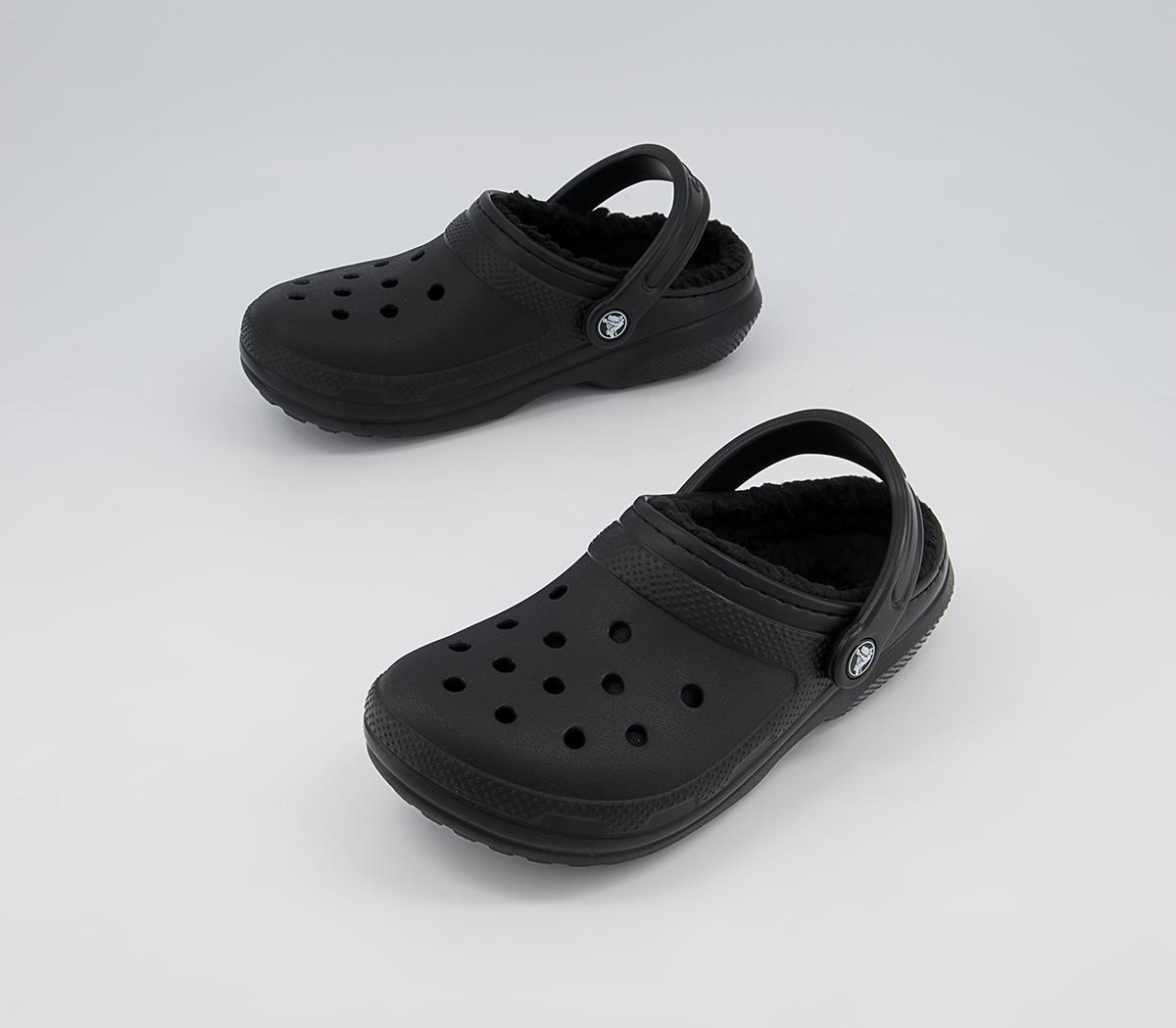 Crocs Classic Lined Clogs Crocs Classic Lined Clogs Black