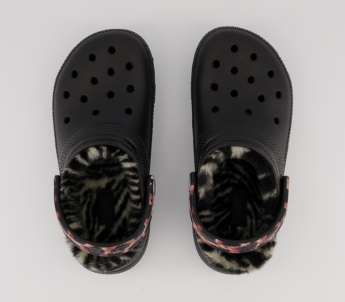 Crocs Classic Lined Crocs Crocs Classic Lined Crocs Black Zebra