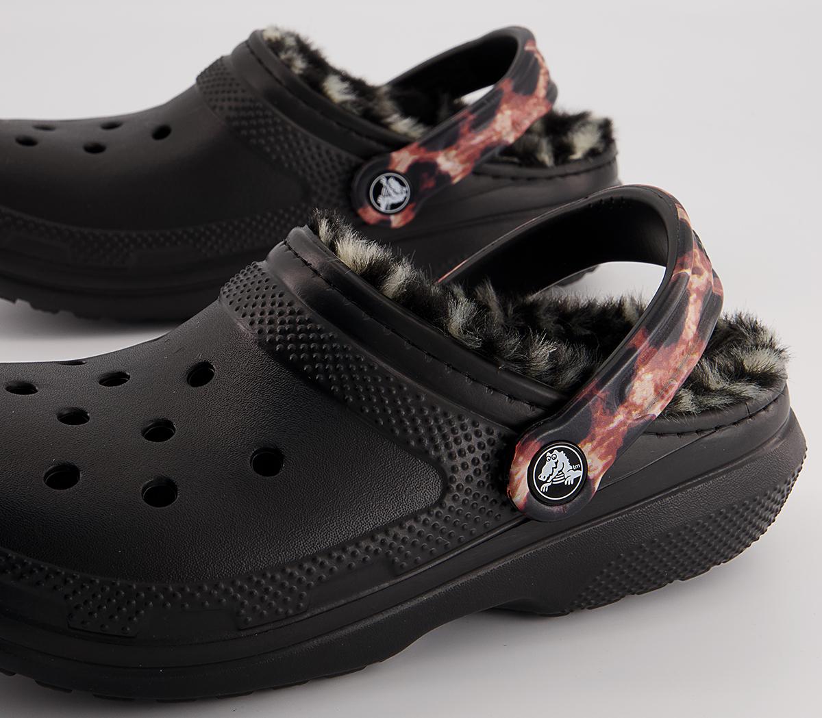 Crocs Classic Lined Crocs Crocs Classic Lined Crocs Black Zebra