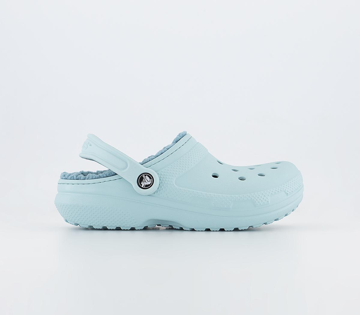 Fuzzy 2025 teal crocs