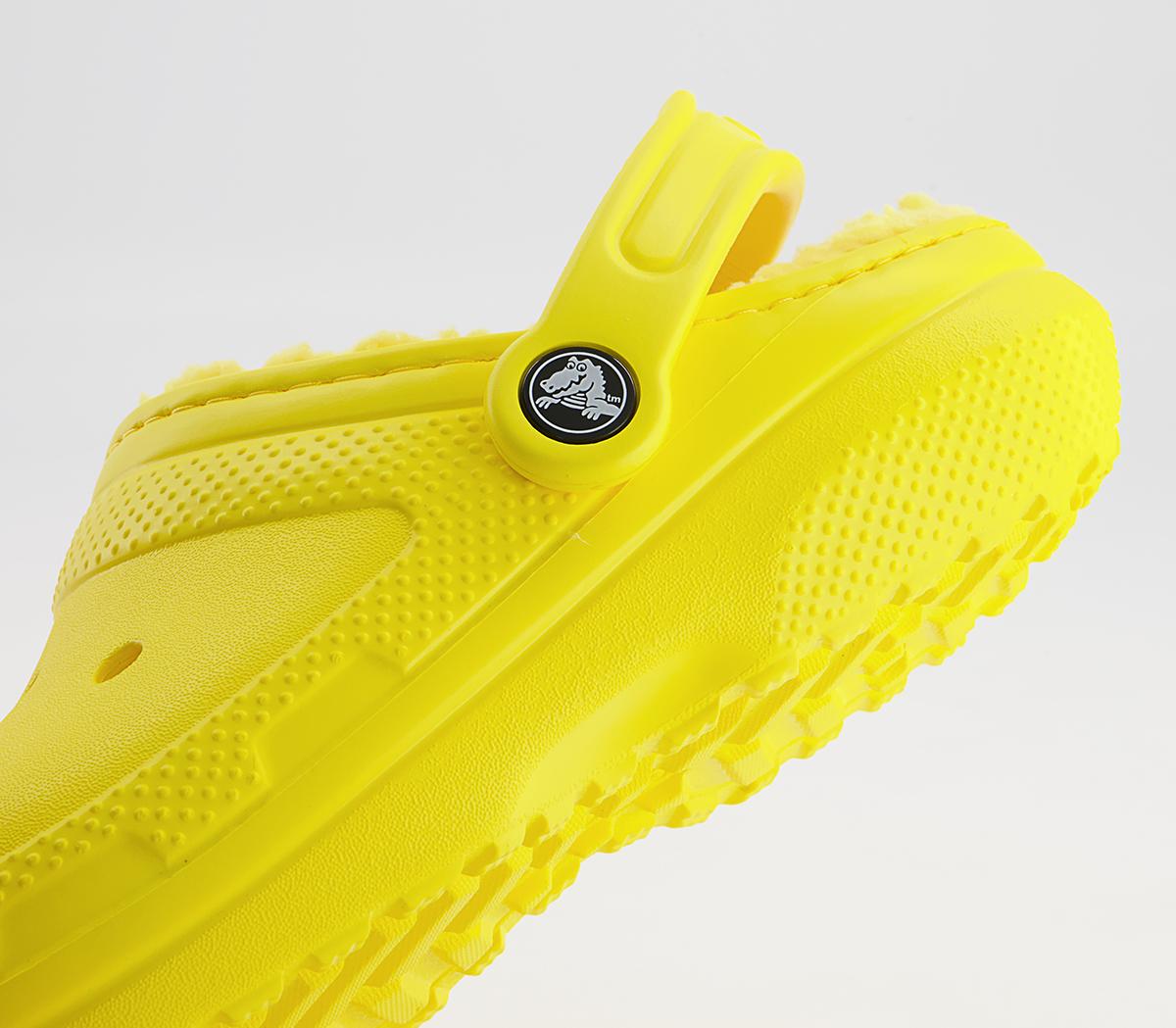 Crocs Classic Lined Clogs Crocs Classic Lined Clogs Lemon