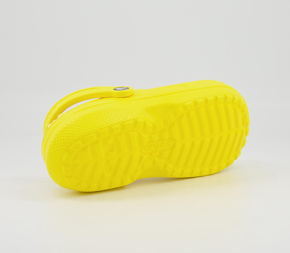 Crocs Classic Lined Clogs Crocs Classic Lined Clogs Lemon