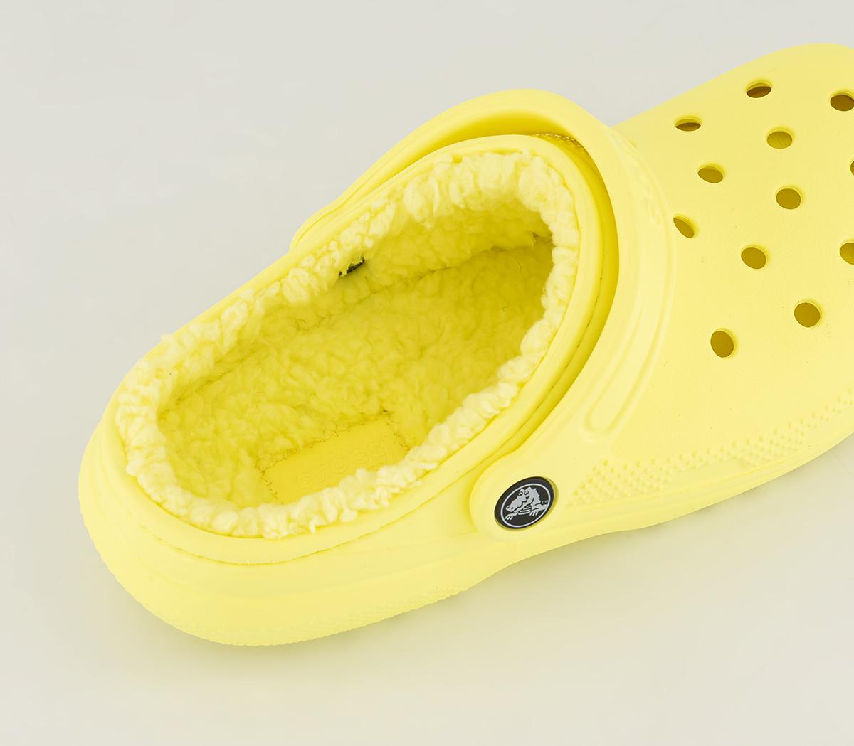 Crocs Classic Lined Crocs Sulphur Flat Shoes for Women