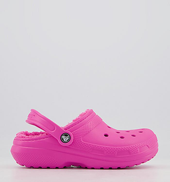 Crocs Classic Lined Clogs Electric Pink