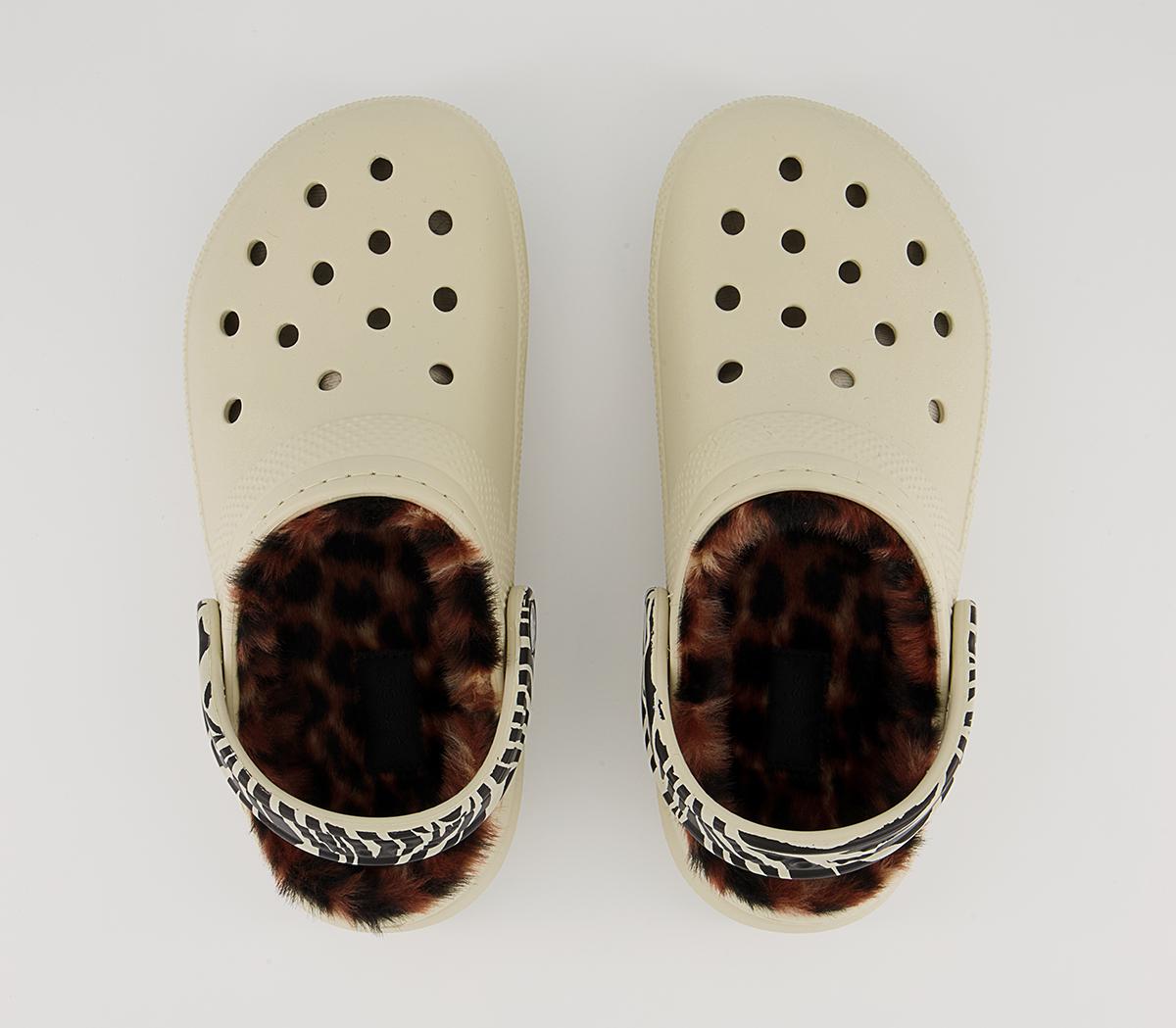 Crocs Classic Lined Crocs Crocs Classic Lined Crocs Bone Leopard