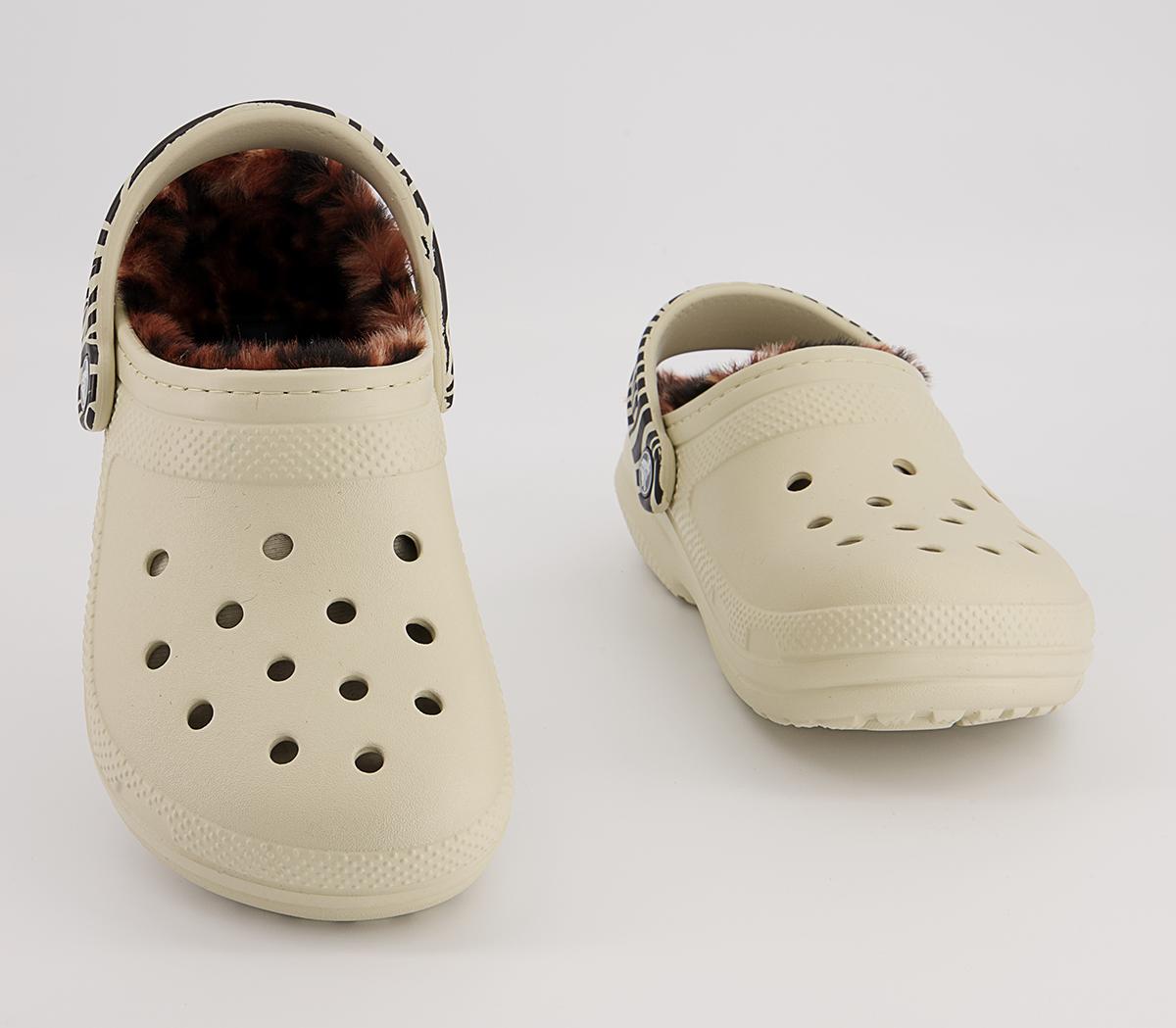 Crocs Classic Lined Crocs Crocs Classic Lined Crocs Bone Leopard