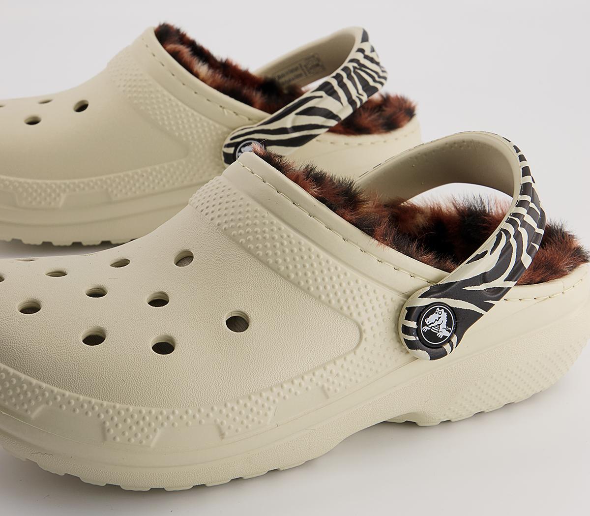Crocs Classic Lined Crocs Crocs Classic Lined Crocs Bone Leopard