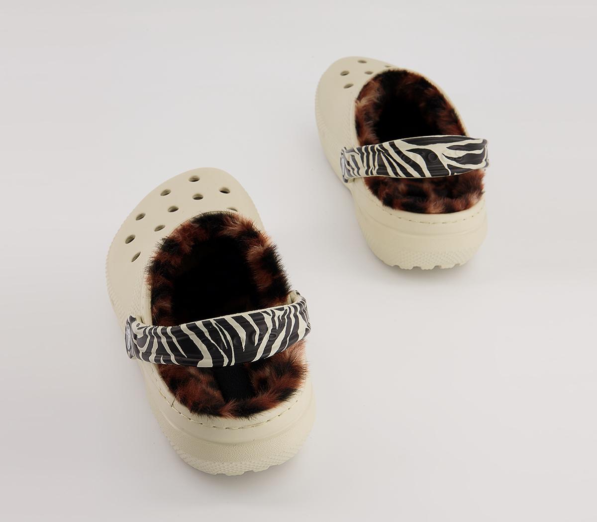 Crocs Classic Lined Crocs Crocs Classic Lined Crocs Bone Leopard