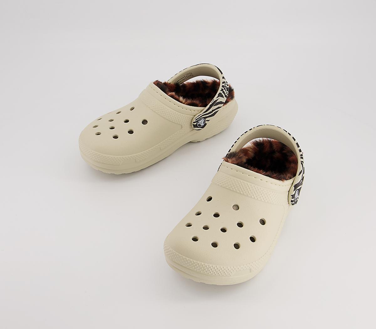 Crocs Classic Lined Crocs Crocs Classic Lined Crocs Bone Leopard