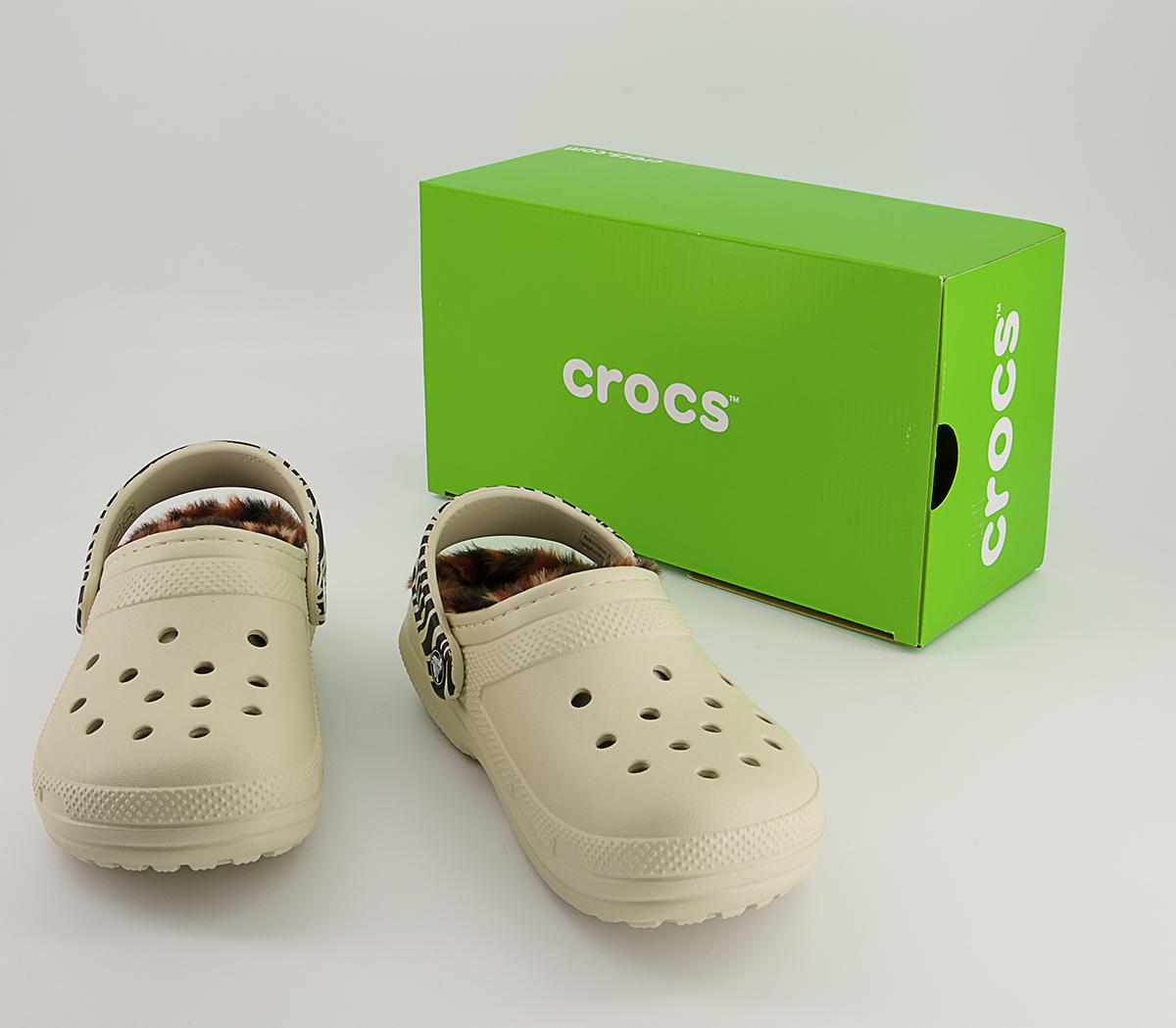 Crocs Classic Lined Crocs Crocs Classic Lined Crocs Bone Leopard