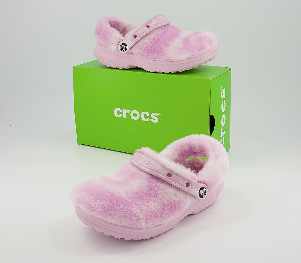 crocs with fluff