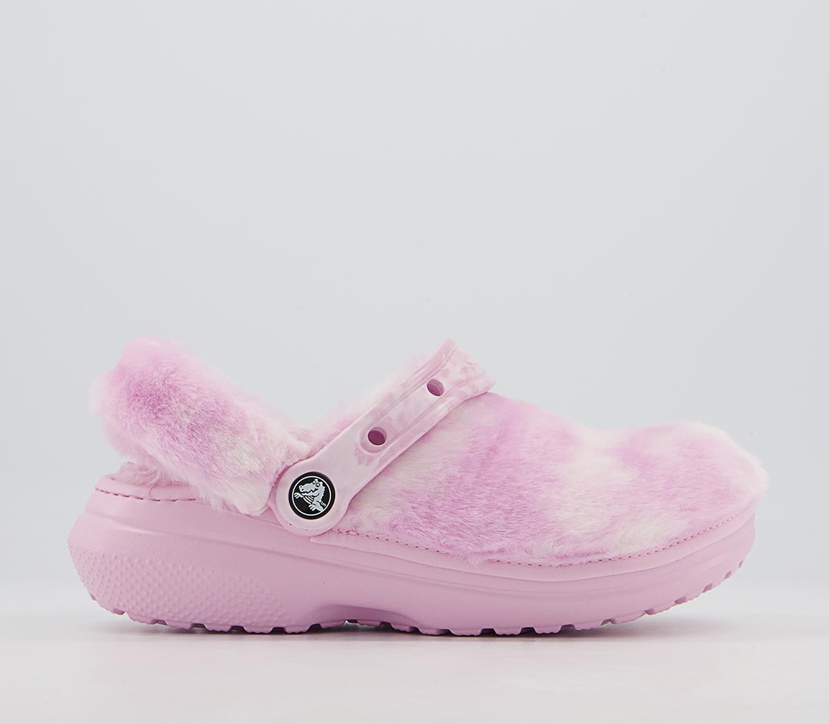 Crocs Classic Fur Sure Clogs Ballerina Pink - Pastel Trainers \u0026 Shoes