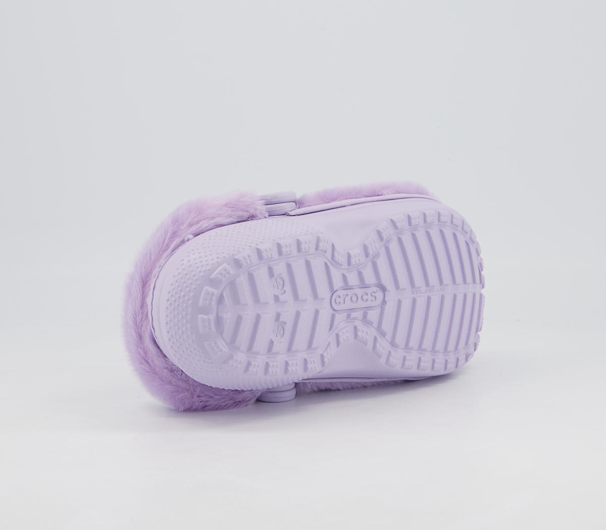 Crocs Classic Lined Cozy Fluff Clogs Crocs Classic Lined Cozy Fluff Clogs Lavender