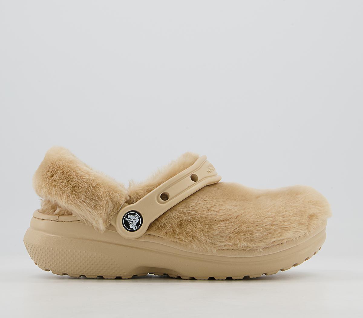 crocs with fluff