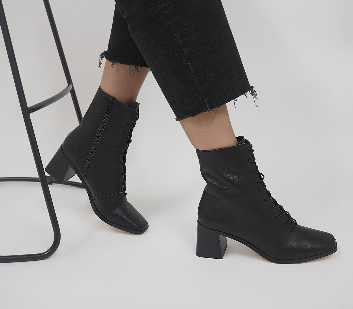 Lace up heeled hot sale ankle boots uk