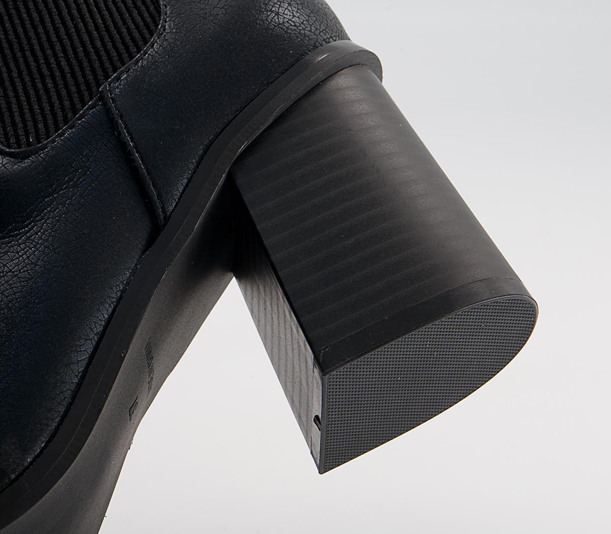Office Abacus Block Heel Chelsea Ankle Boots Office Abacus Block Heel Chelsea Ankle Boots Black