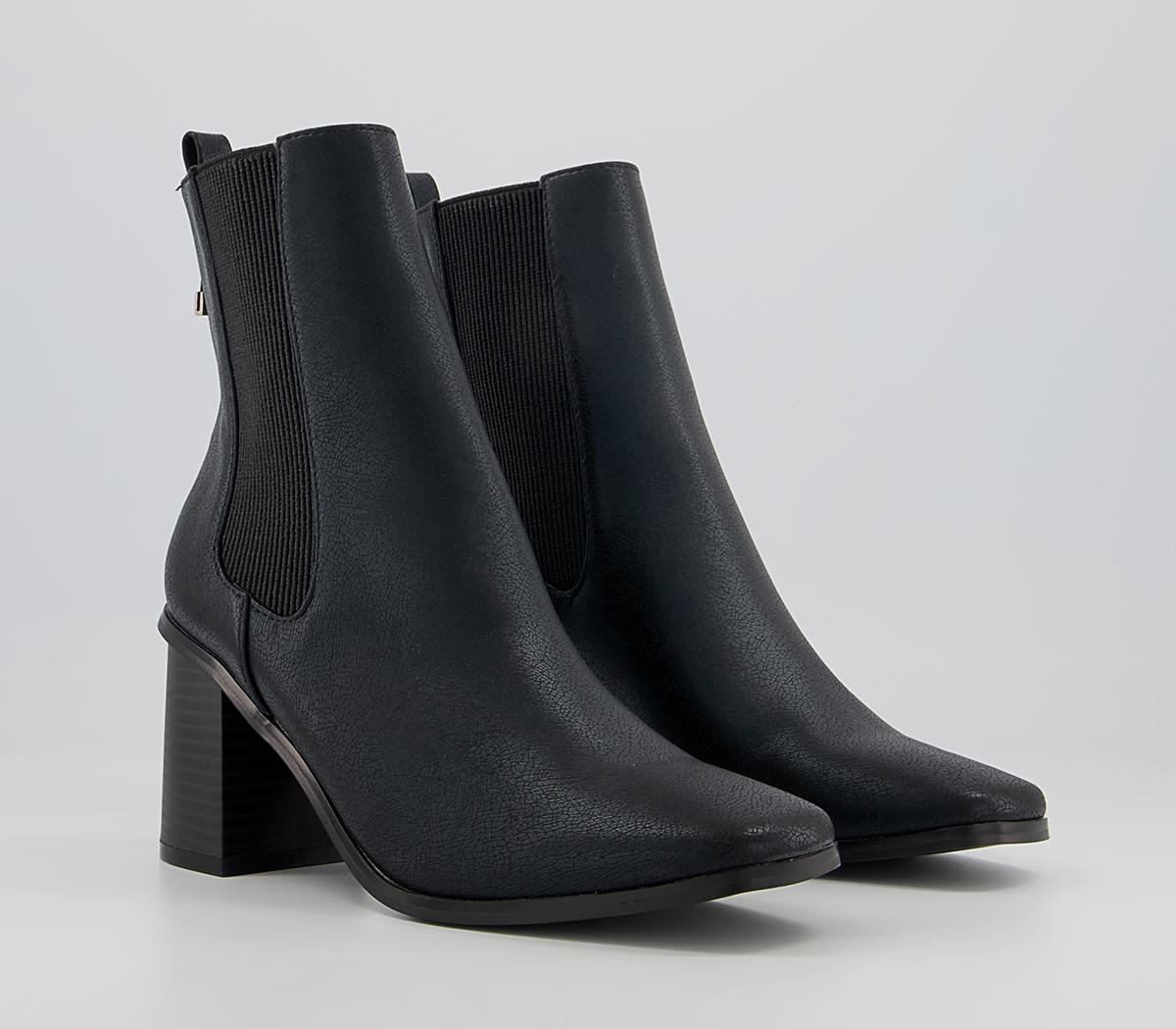 Office Abacus Block Heel Chelsea Ankle Boots Office Abacus Block Heel Chelsea Ankle Boots Black