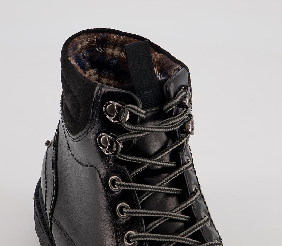 Office Boston Ankle Toe Cap Winter Boots Office Boston Ankle Toe Cap Winter Boots Black Leather