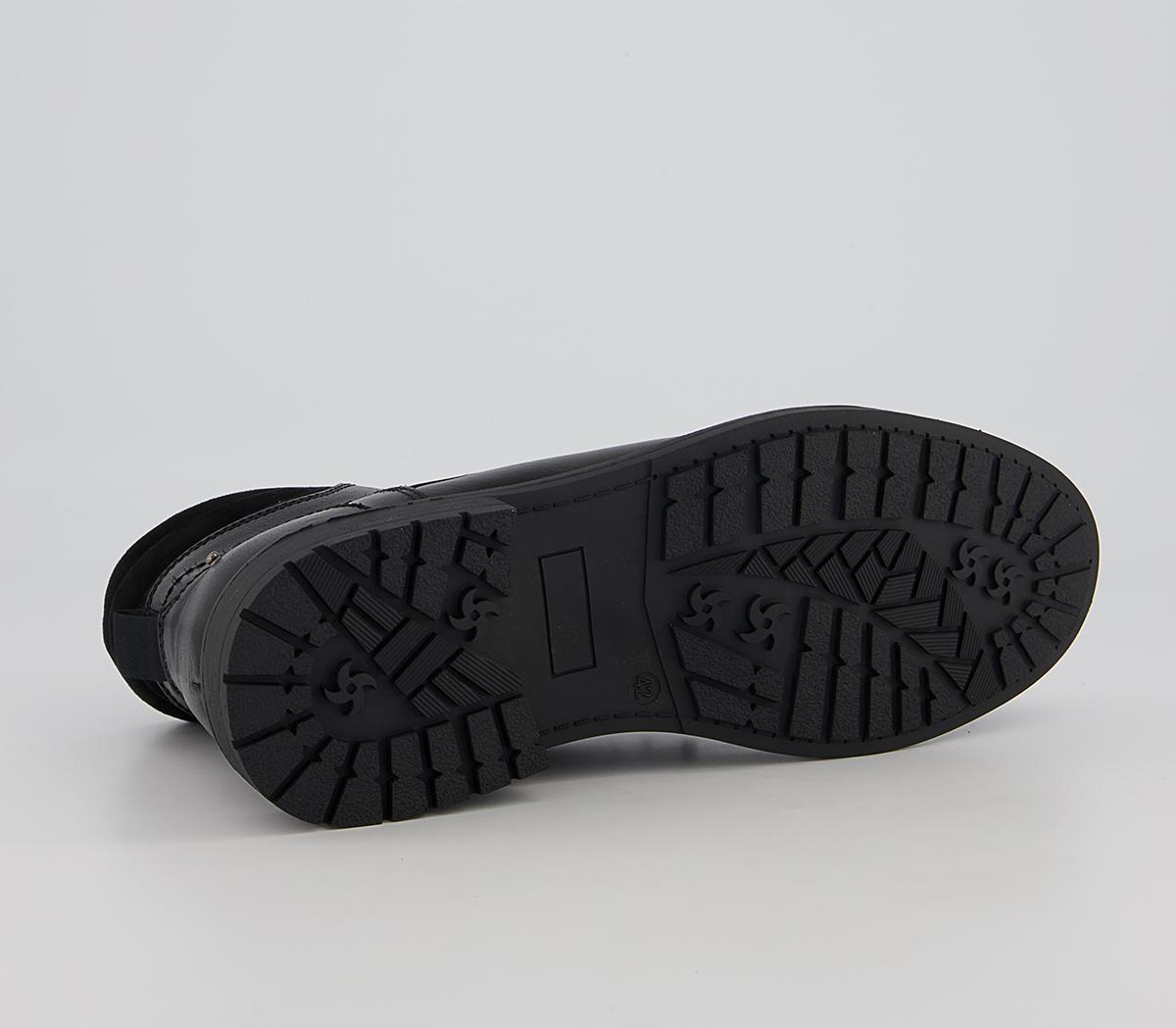 Office Boston Ankle Toe Cap Winter Boots Office Boston Ankle Toe Cap Winter Boots Black Leather