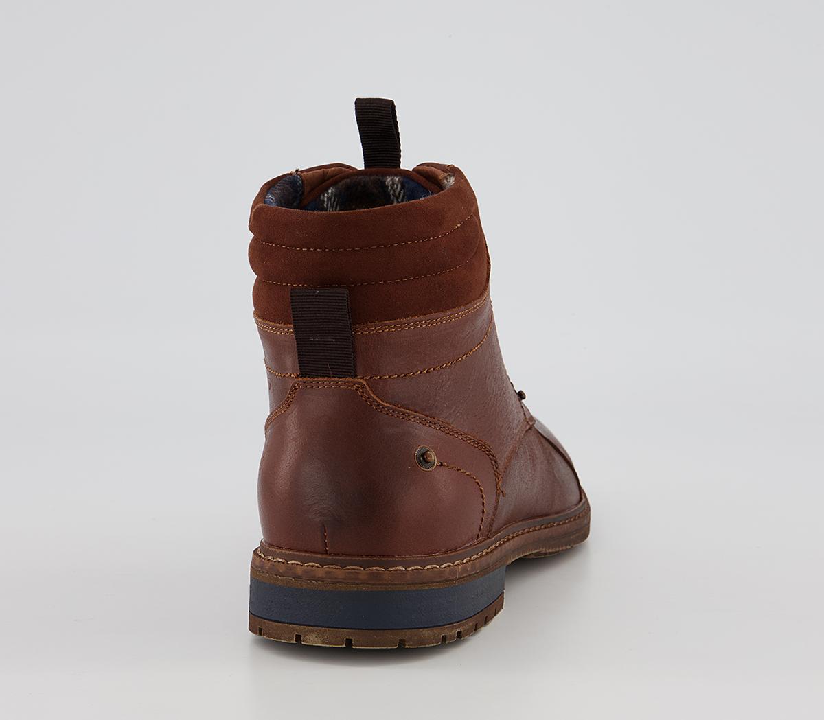 Office Boston Ankle Toe Cap Winter Boots Office Boston Ankle Toe Cap Winter Boots Tan Leather