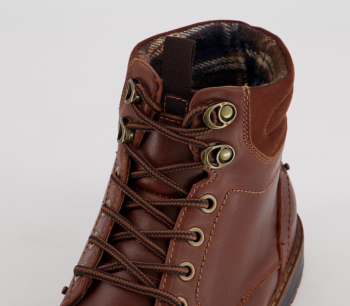 Office Boston Ankle Toe Cap Winter Boots Office Boston Ankle Toe Cap Winter Boots Tan Leather