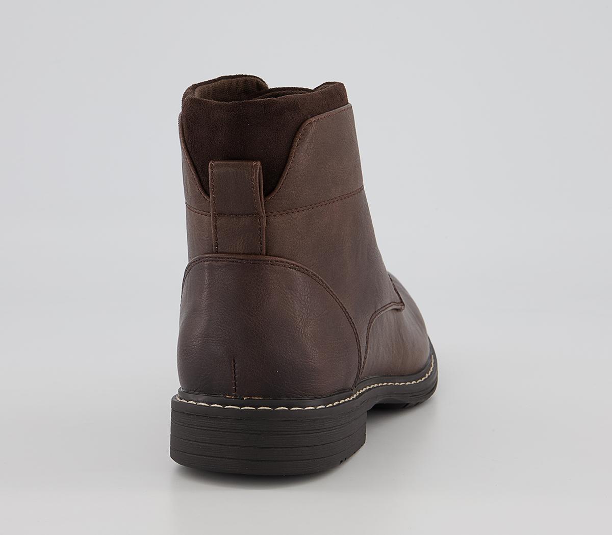Office Bristol Plain Toe Ankle Boots Office Bristol Plain Toe Ankle Boots Dark Brown