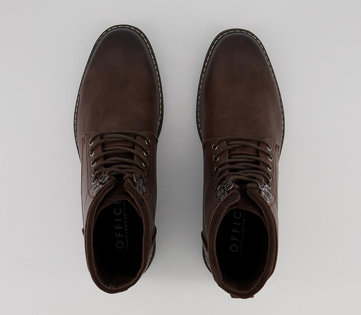 Office Bristol Plain Toe Ankle Boots Office Bristol Plain Toe Ankle Boots Dark Brown