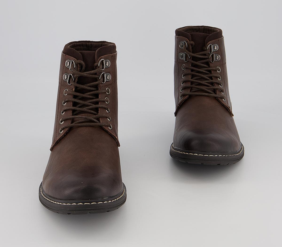Office Bristol Plain Toe Ankle Boots Office Bristol Plain Toe Ankle Boots Dark Brown