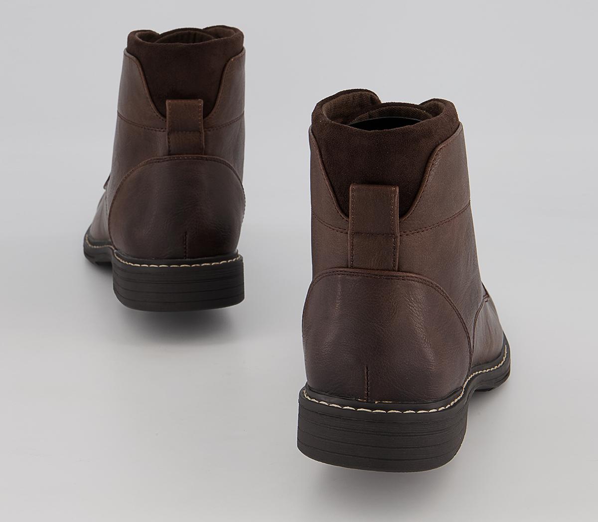 Office Bristol Plain Toe Ankle Boots Office Bristol Plain Toe Ankle Boots Dark Brown