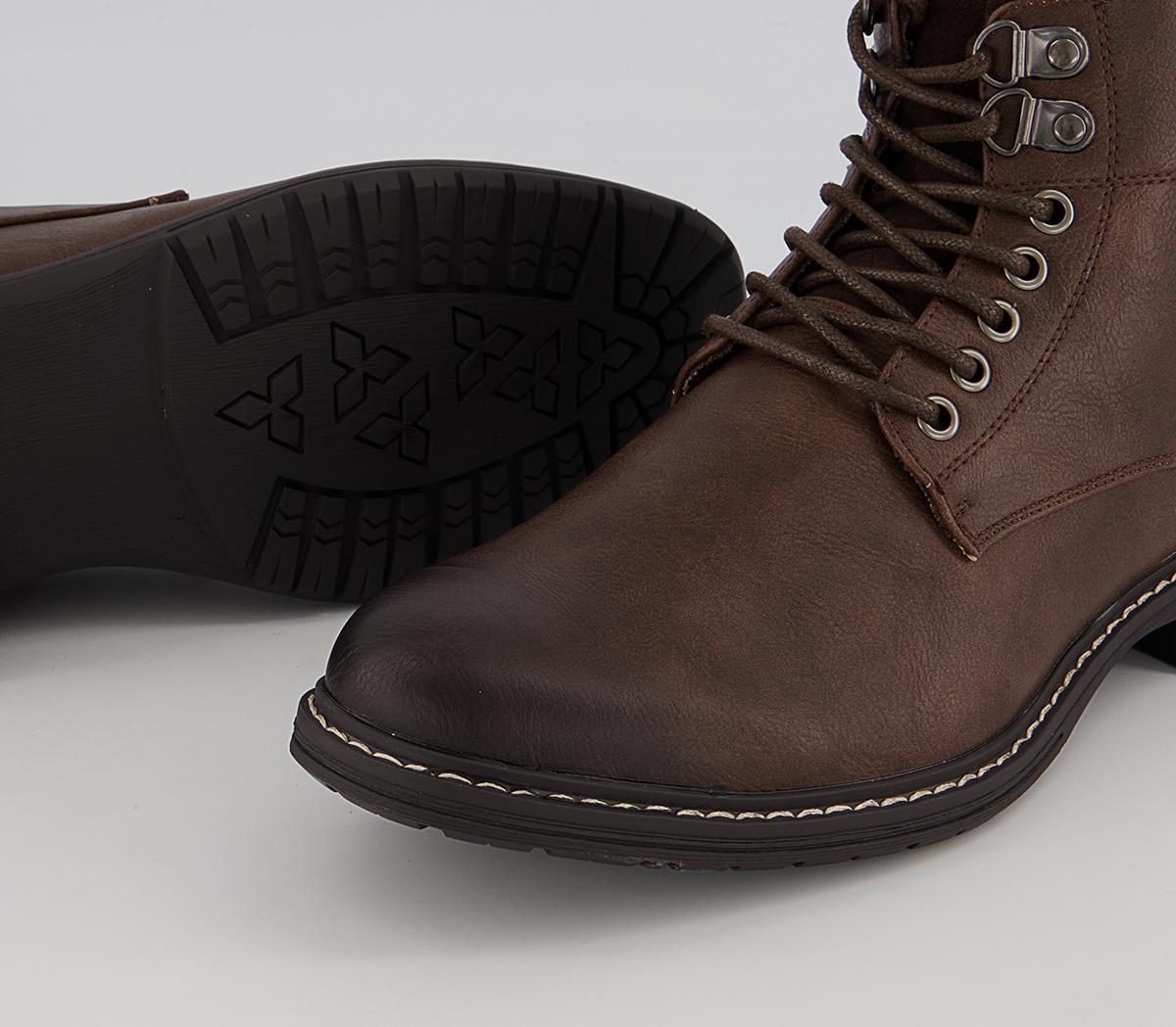 Office Bristol Plain Toe Ankle Boots Office Bristol Plain Toe Ankle Boots Dark Brown