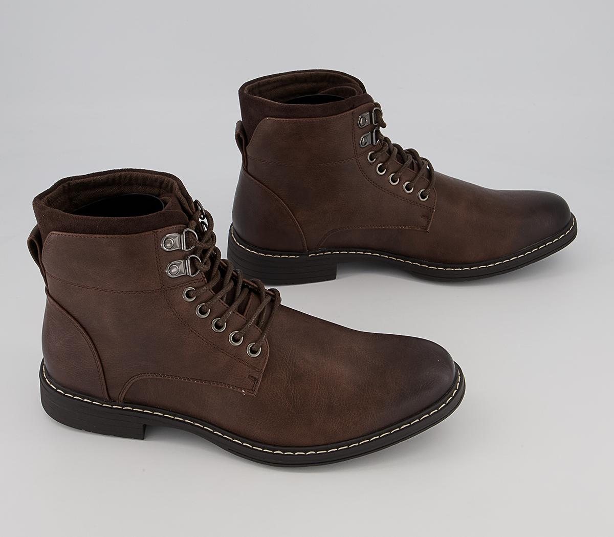 Office Bristol Plain Toe Ankle Boots Office Bristol Plain Toe Ankle Boots Dark Brown