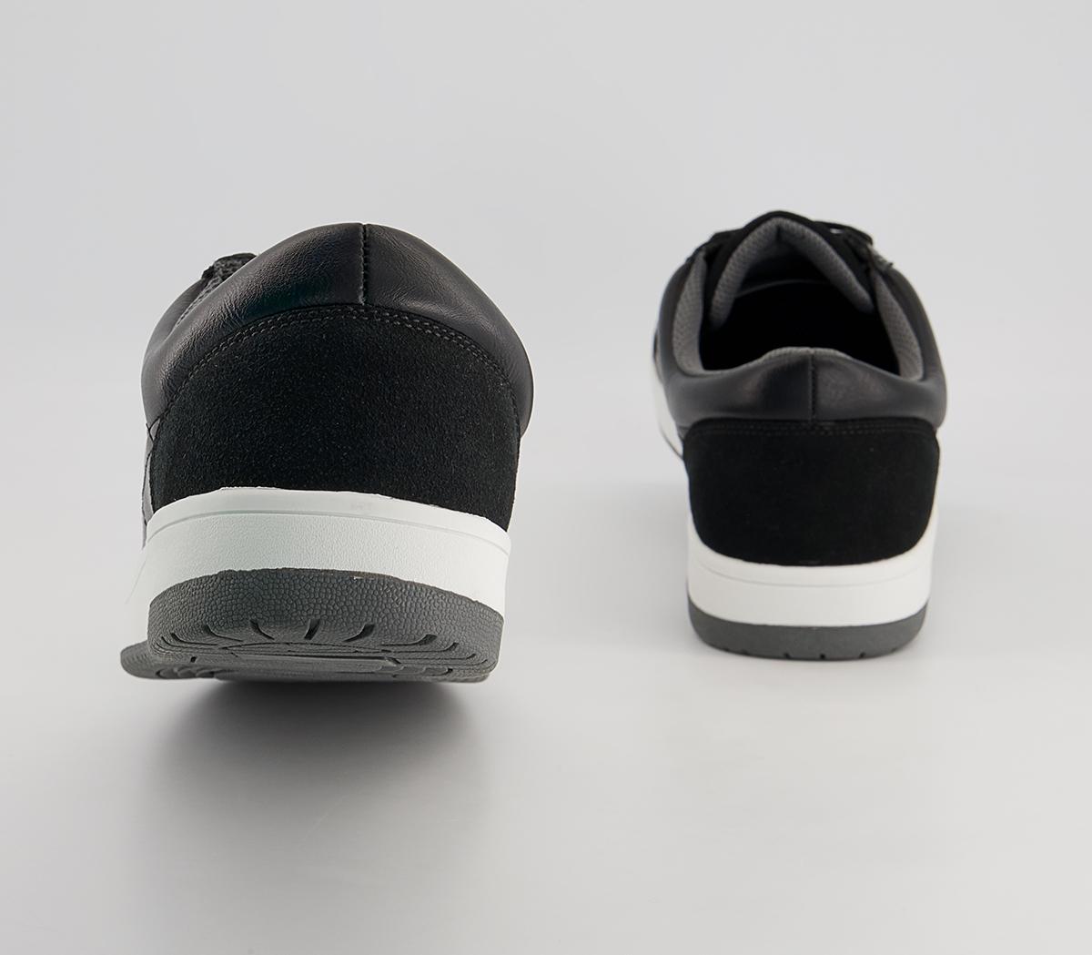 Office Cameron Retro Tennis Sole Smart Casual Trainers Office Cameron Retro Tennis Sole Smart Casual Trainers Black Grey