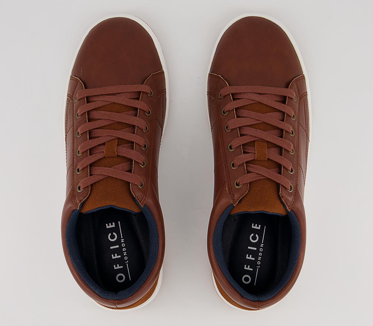 Office Cameron Retro Tennis Sole Smart Casual Trainers Office Cameron Retro Tennis Sole Smart Casual Trainers Tan