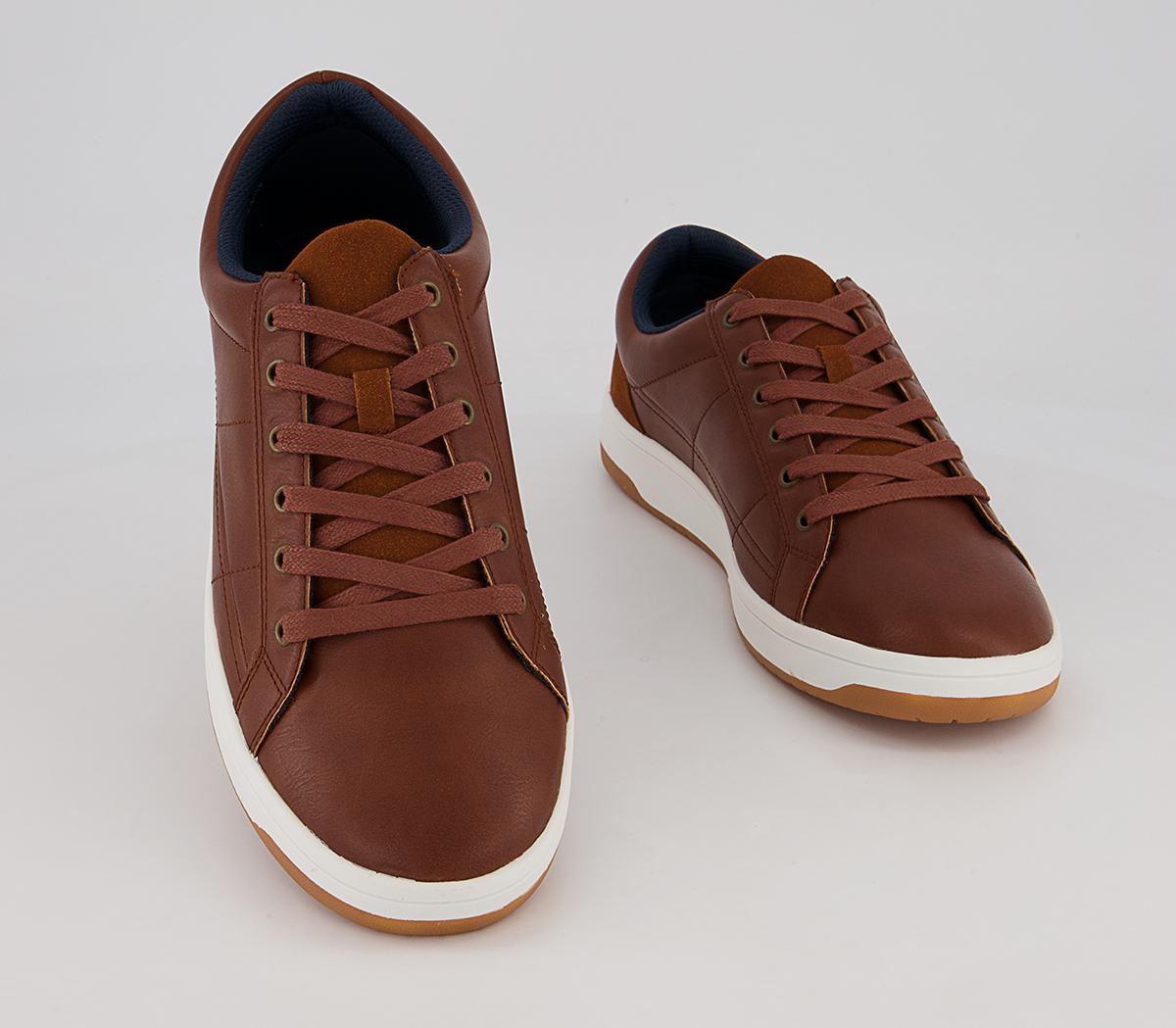 Office Cameron Retro Tennis Sole Smart Casual Trainers Office Cameron Retro Tennis Sole Smart Casual Trainers Tan