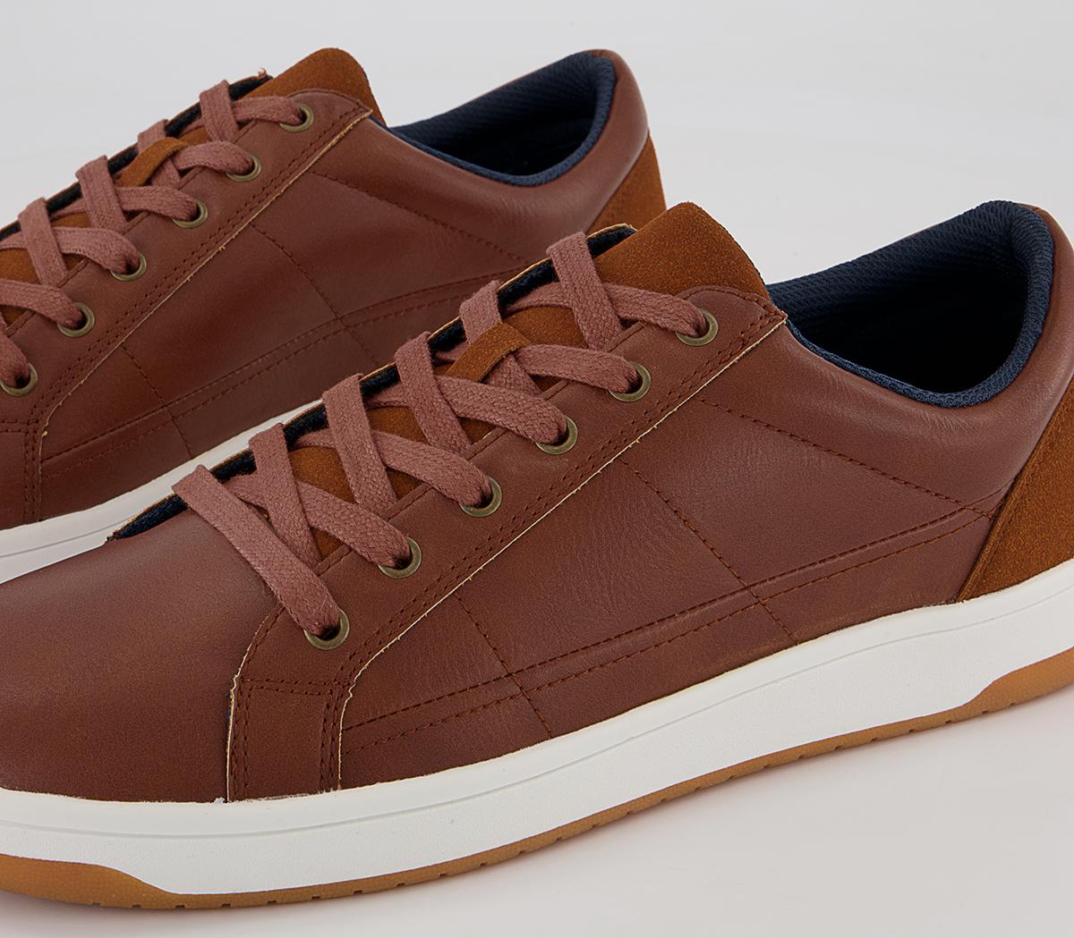Office Cameron Retro Tennis Sole Smart Casual Trainers Office Cameron Retro Tennis Sole Smart Casual Trainers Tan