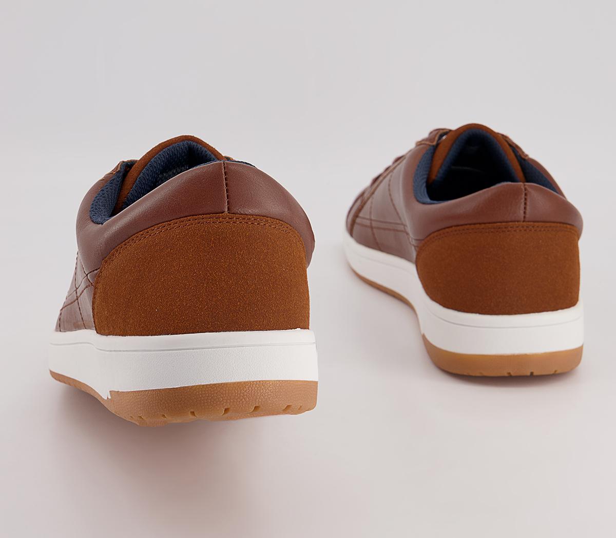 Office Cameron Retro Tennis Sole Smart Casual Trainers Office Cameron Retro Tennis Sole Smart Casual Trainers Tan