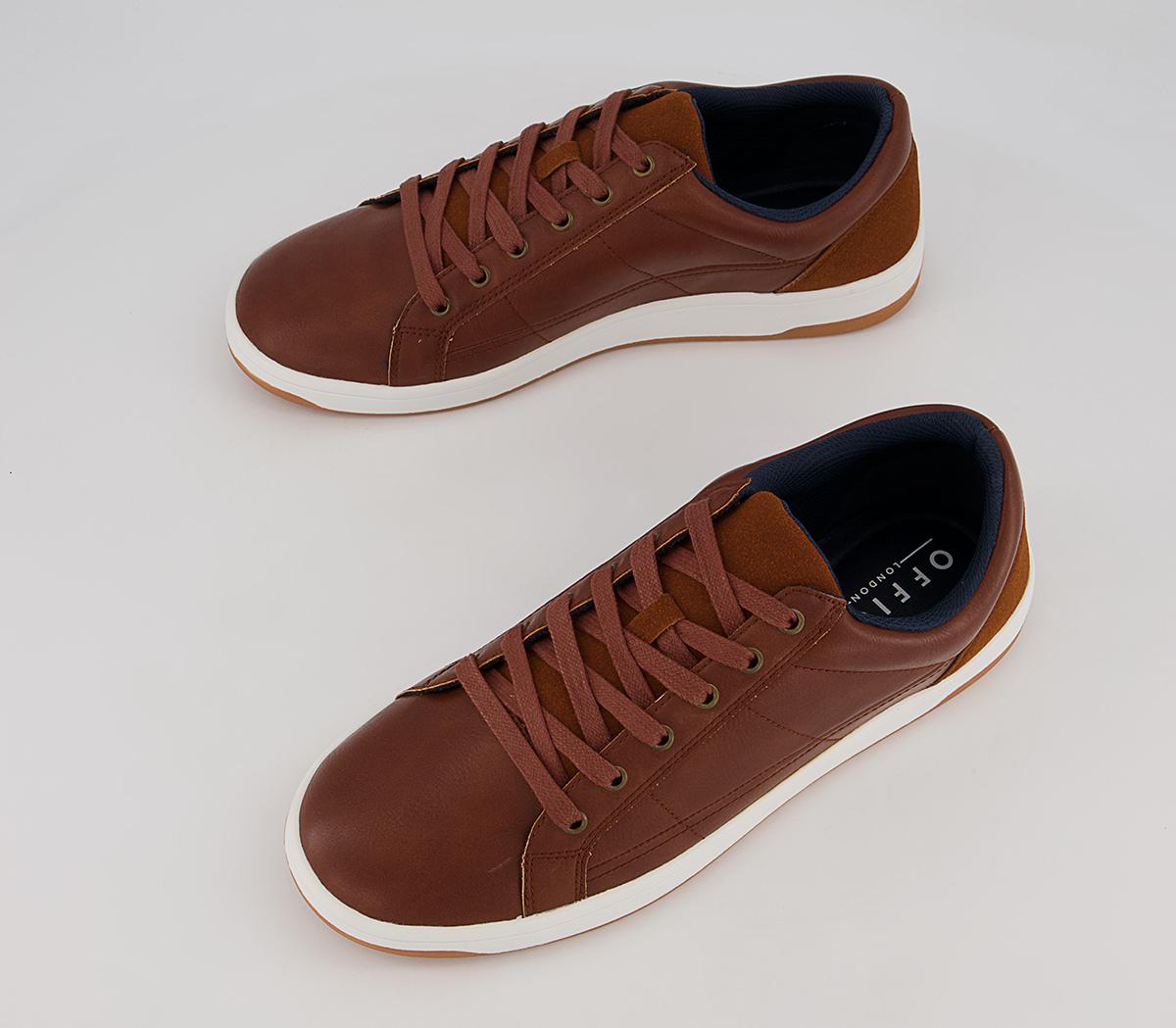 Office Cameron Retro Tennis Sole Smart Casual Trainers Office Cameron Retro Tennis Sole Smart Casual Trainers Tan