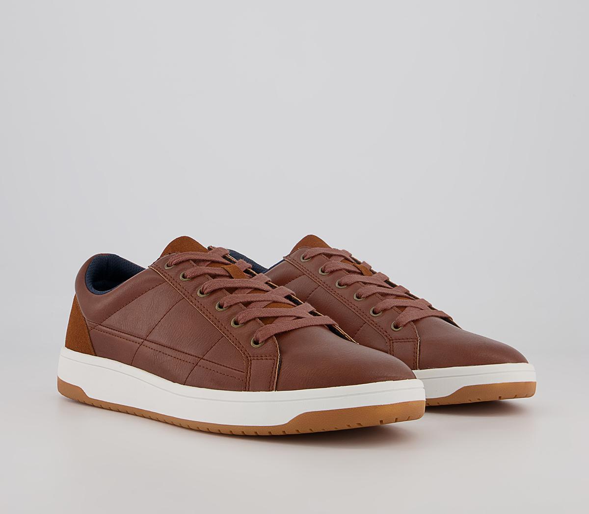 Office Cameron Retro Tennis Sole Smart Casual Trainers Office Cameron Retro Tennis Sole Smart Casual Trainers Tan