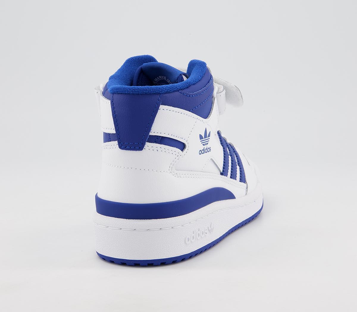 adidas Forum Mid Junior Trainers adidas Forum Mid Junior Trainers White Blue