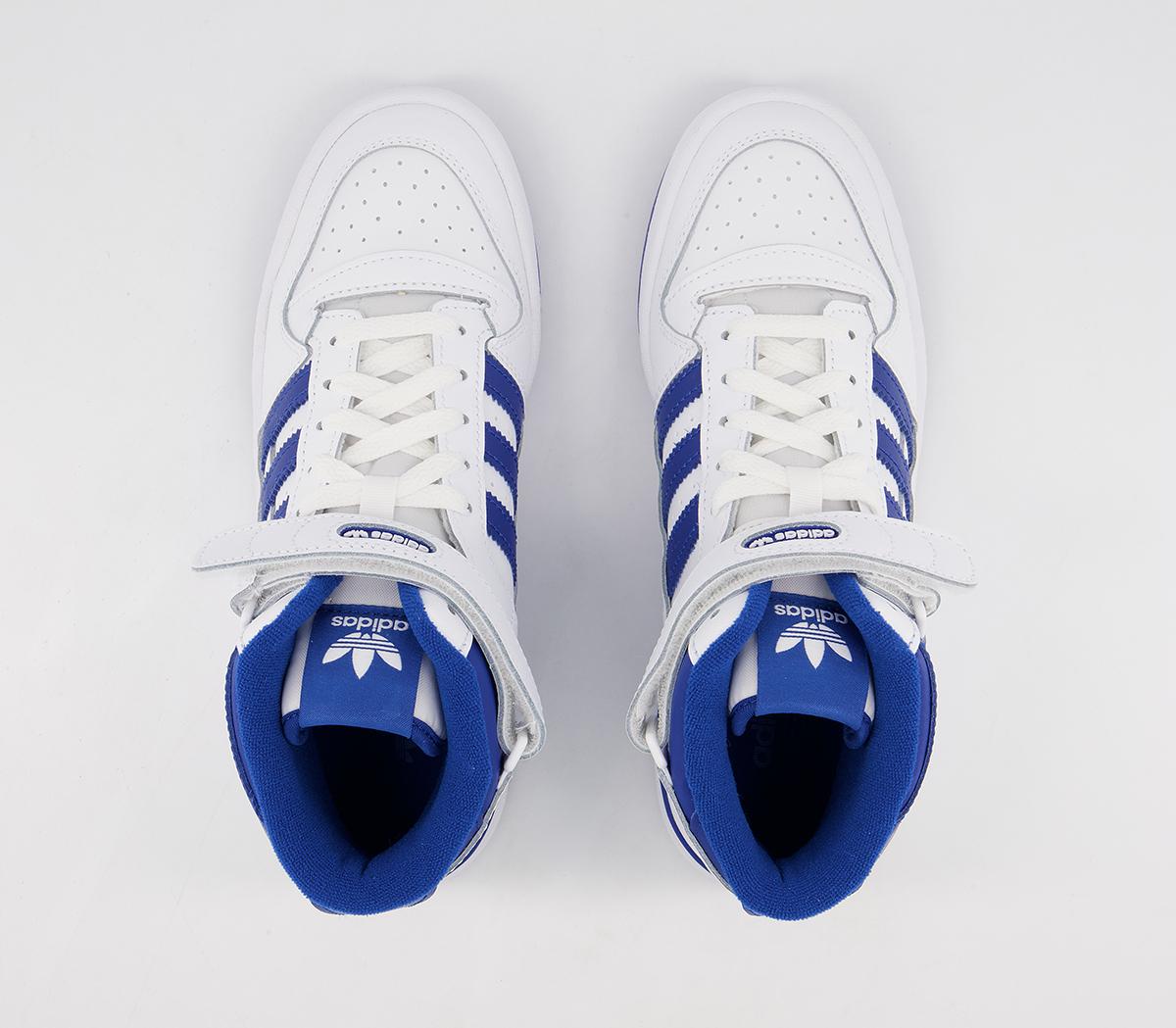 adidas Forum Mid Junior Trainers adidas Forum Mid Junior Trainers White Blue