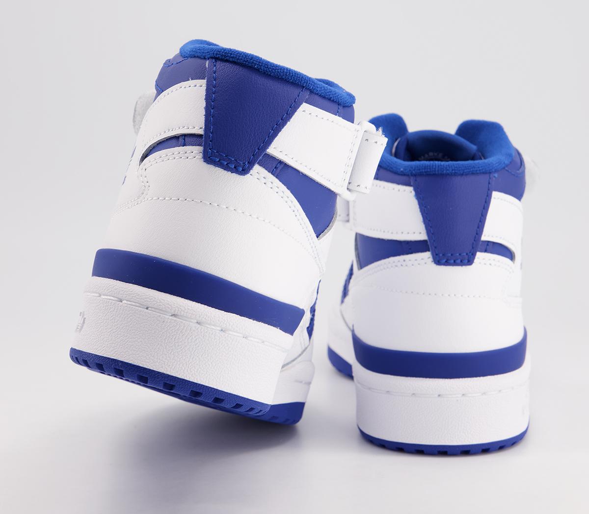 adidas Forum Mid Junior Trainers adidas Forum Mid Junior Trainers White Blue
