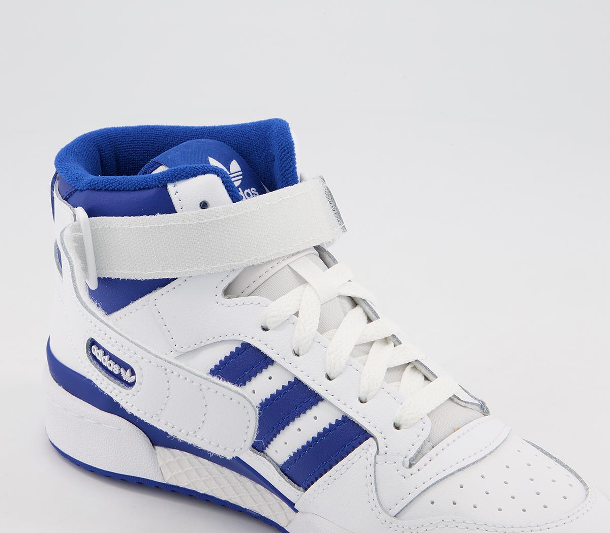 adidas Forum Mid Junior Trainers adidas Forum Mid Junior Trainers White Blue