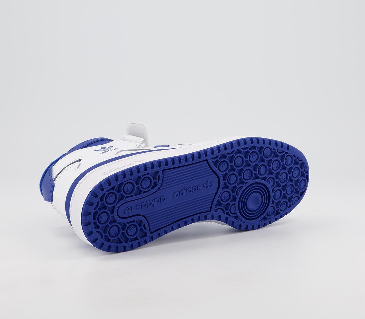 adidas Forum Mid Junior Trainers adidas Forum Mid Junior Trainers White Blue