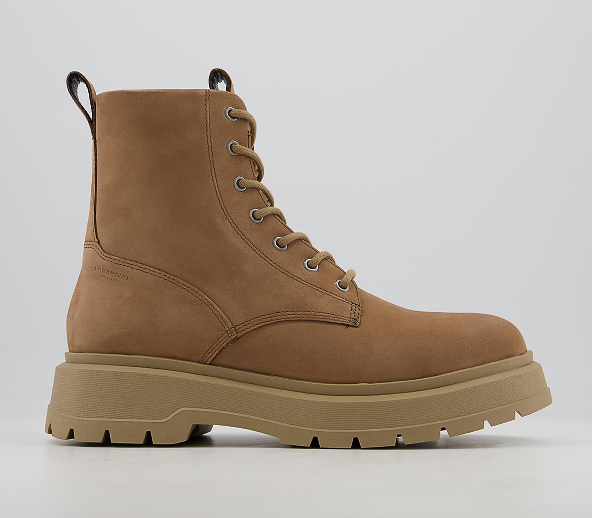 Vagabond Shoemakers Jeff Lace Up Boots Warm Sand - Men’s Boots