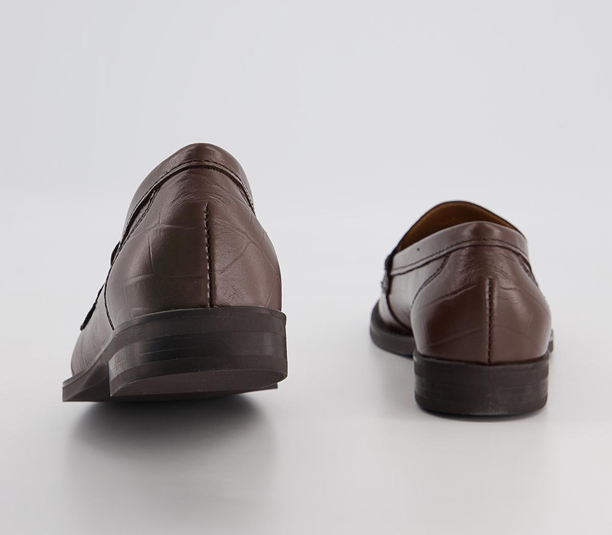 Office Foundation Tassel Loafers Office Foundation Tassel Loafers Choc Croc Leather