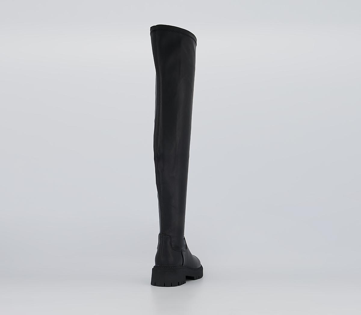 Office Kumasi Chunky Over The Knee Boots Office Kumasi Chunky Over The Knee Boots Black