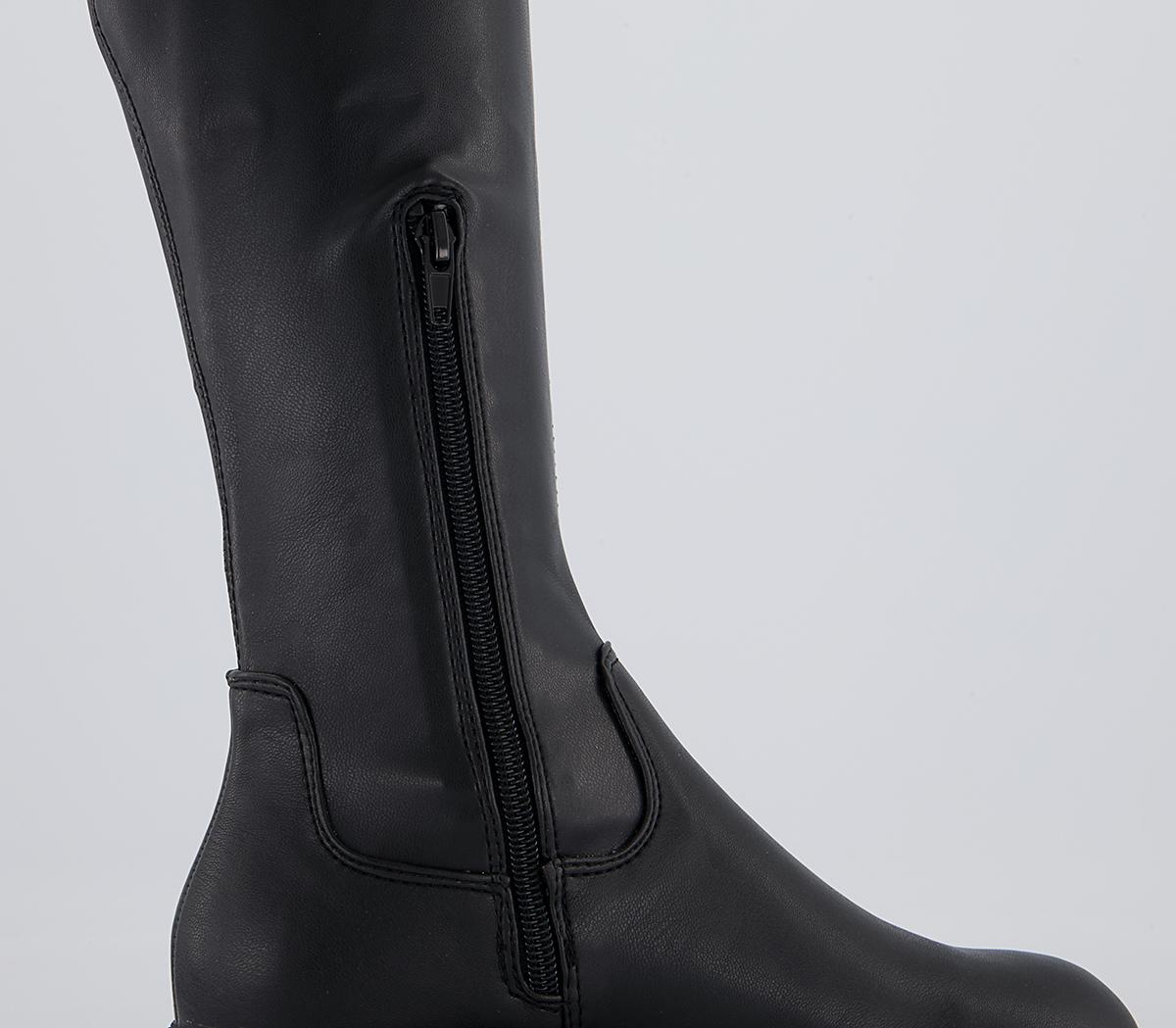 Office Kumasi Chunky Over The Knee Boots Office Kumasi Chunky Over The Knee Boots Black