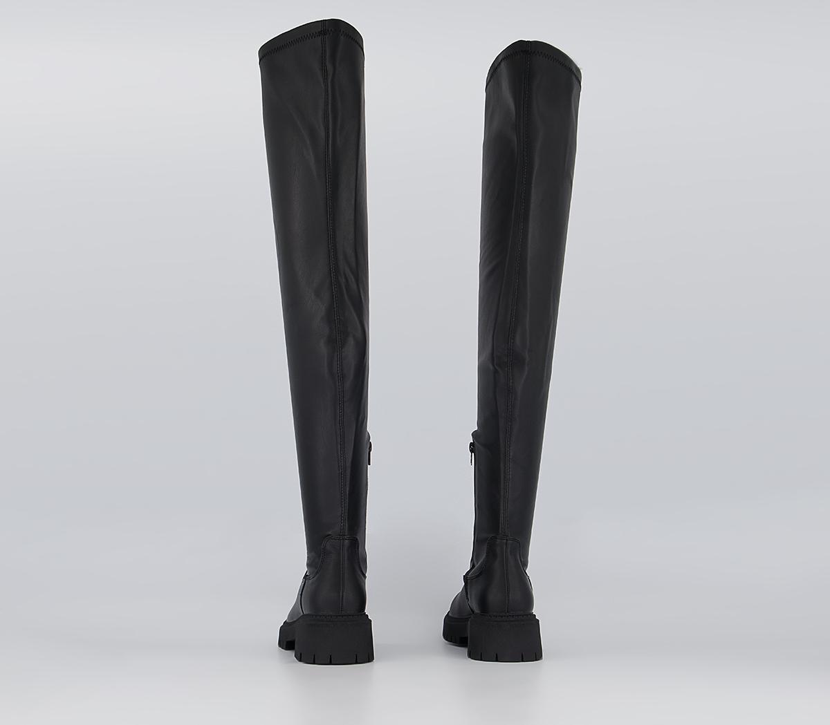 Office Kumasi Chunky Over The Knee Boots Office Kumasi Chunky Over The Knee Boots Black