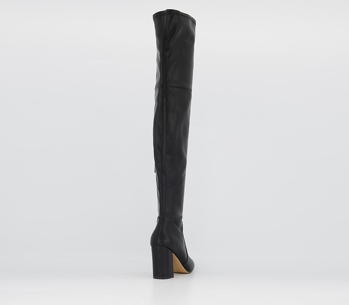 Office Klass Stretch Over The Knee Boots Office Klass Stretch Over The Knee Boots Black