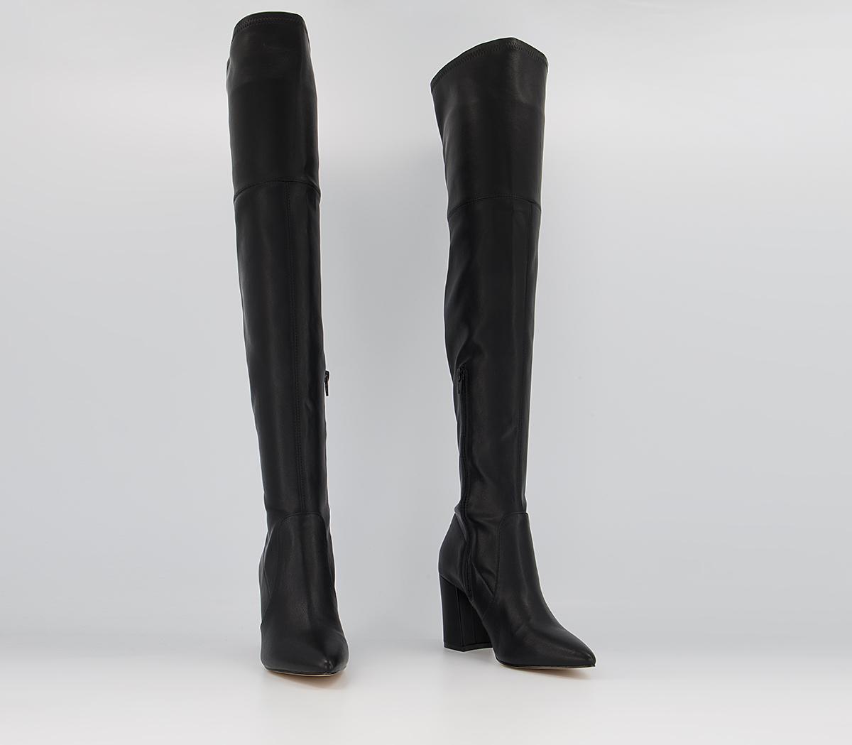 Office Klass Stretch Over The Knee Boots Office Klass Stretch Over The Knee Boots Black